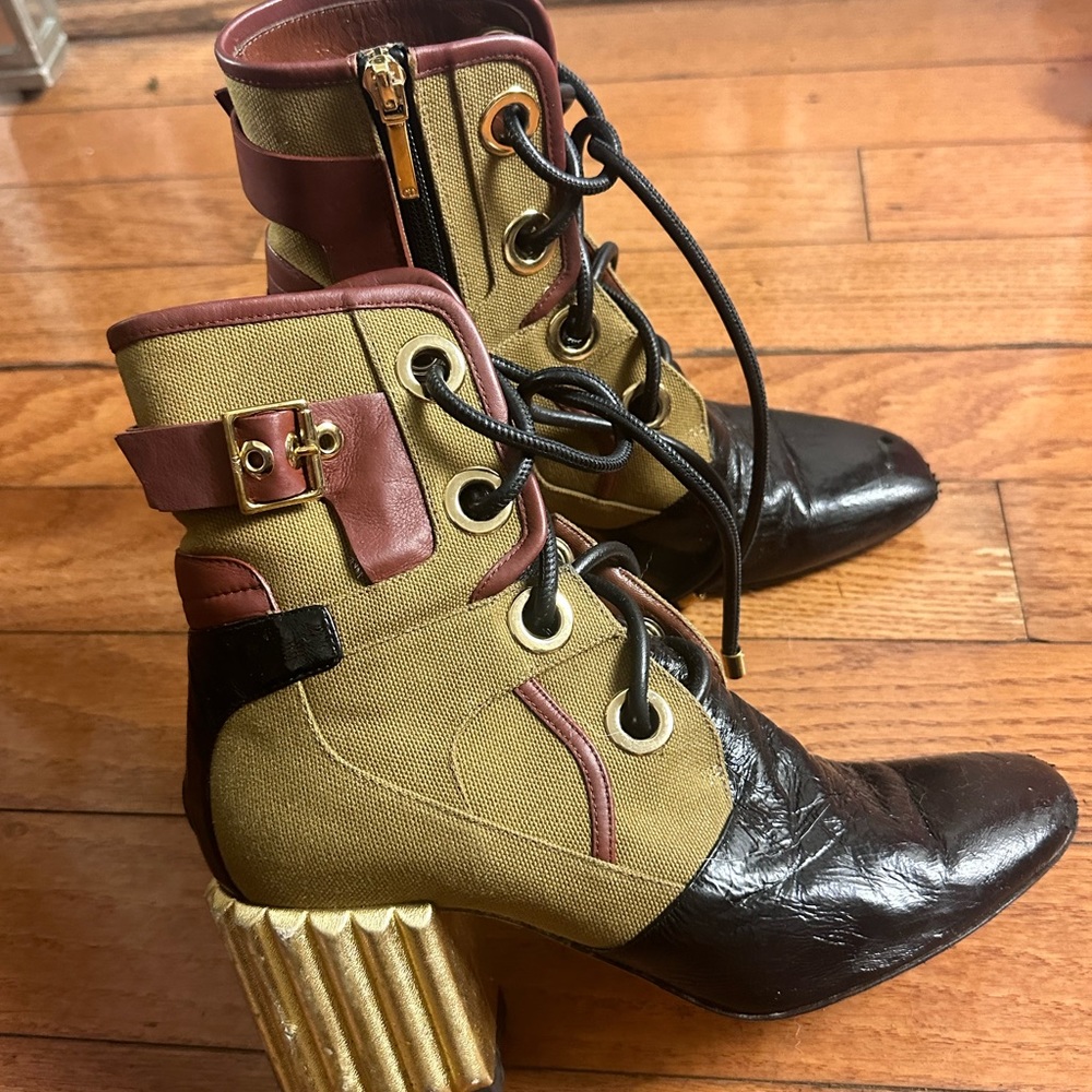 Dior boots Glorious crinkled Lamb - Picture 2 of 13
